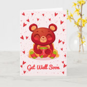 Bonne amélioration bientôt mignonne carte de salut (Fleur jaune)