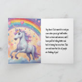 Bonne amélioration - Carte de voeux pliée (Intérieur)