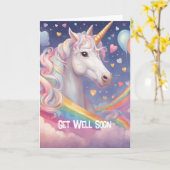 Bonne amélioration - Carte de voeux pliée (Fleur jaune)