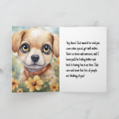 Bonne amélioration - Carte de voeux pliée (Intérieur)