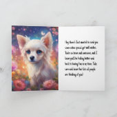 Bonne amélioration - Carte de voeux pliée (Intérieur)