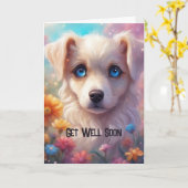 Bonne amélioration - Carte de voeux pliée (Fleur jaune)