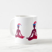 Bonne année 2018 Mug de Yoga (Devant gauche)