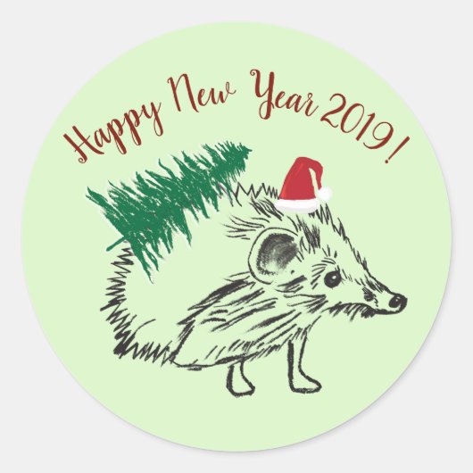 Bonne année 2019 Custom Sticker (Devant)