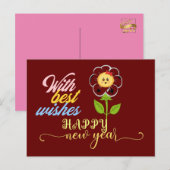 Bonne année 2022. Carte postale de Noël (Devant / Derrière)