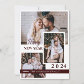 Bonne année 2024 | 4 photo Carte de vacances (Devant)