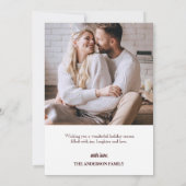 Bonne année 2024 | Carte de vacances moderne (Dos)