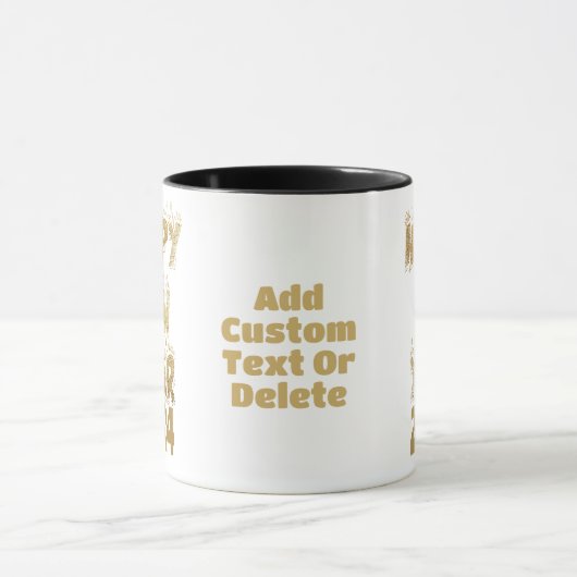 Bonne année 2024 Gold Nouvelle année Parti Mug (Centre)