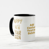 Bonne année 2024 Gold Nouvelle année Parti Mug (Devant gauche)