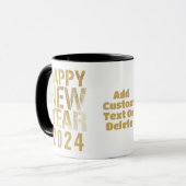 Bonne année 2024 Golden Nouvelle année Parti Mug (Devant gauche)