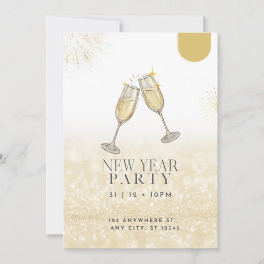 Bonne année 2024 Invitation (Devant)