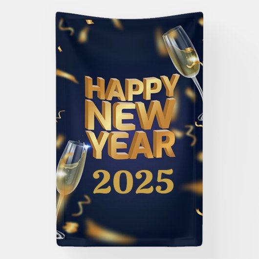 Bonne année 2025 Bannière (Verticale)
