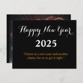Bonne année 2025 Carte (Devant / Derrière)