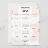 Bonne année 2025 du chat mignon Carte de vœux féli (Dos)