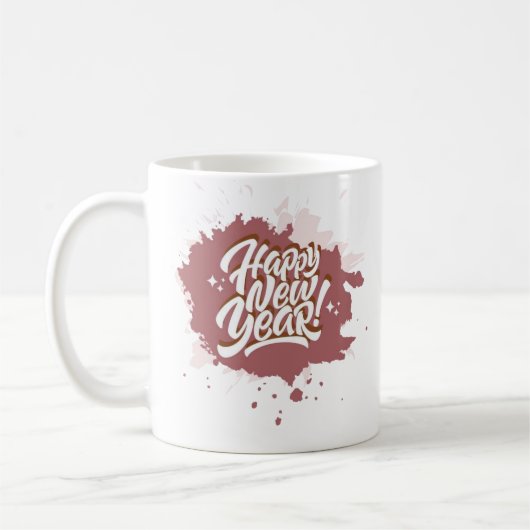 Bonne année 2025 Tasse de café (Gauche)