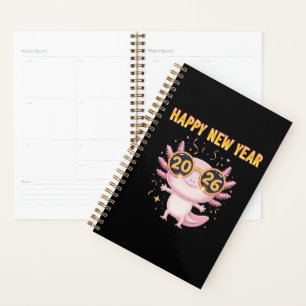 Bonne année 2026 Axolotl Fête adorable