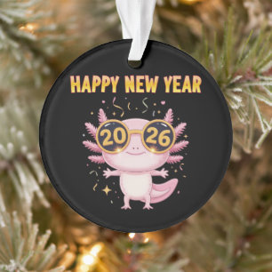 Bonne année 2026 Axolotl Fête adorable