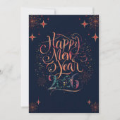 Bonne année 2026 Carte plate (Devant)