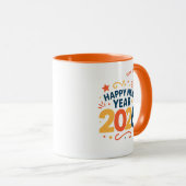 Bonne année 2026 Mug Combo Célébration festive (Devant droit)