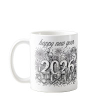 bonne année 2026 tasse à café