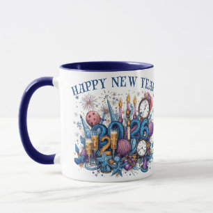 bonne année 2026 tasse à café