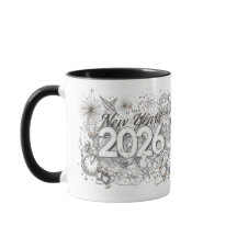 bonne année 2026 tasse à café