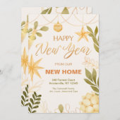 Bonne année à New Home Faire-part (Devant / Derrière)