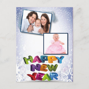Bonne année Ajouter vos photos Carte postale