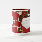 Bonne année avec Holly Ajouter votre photo Mug (Centre)