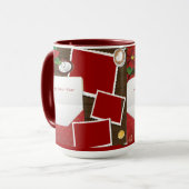 Bonne année avec Holly Ajouter votre photo Mug (Devant gauche)