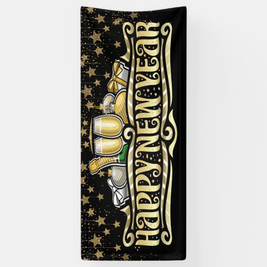 Bonne Année Bannière (Vertical)