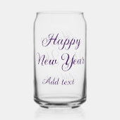 Bonne année calligraphie violette simple minimalis (Verso)