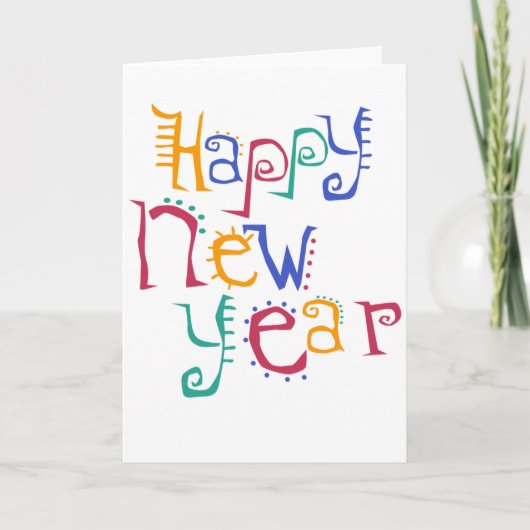 Bonne année carte (Devant)