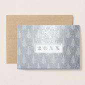 Bonne année | Carte de luxe personnalisée (Devant avec enveloppe)