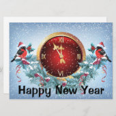 Bonne année Carte de vacances (Devant / Derrière)