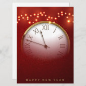 Bonne année Carte de vacances (Devant / Derrière)