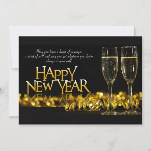 Bonne année Carte de vacances (Devant)