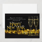 Bonne année Carte de vacances (Devant / Derrière)