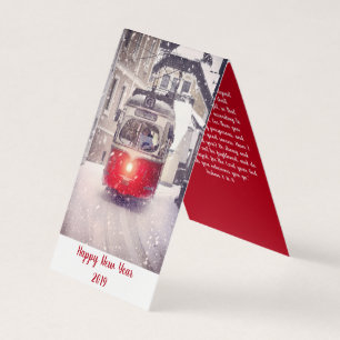 Bonne année Carte de vacances Joshua 1:8-9