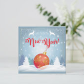 Bonne année ! Carte de voeux 2026 (Debout devant)