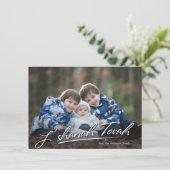 BONNE ANNÉE | CARTE DE VOEUX PHOTO MANUSCRITE (Debout devant)