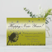 Bonne année - Carte Gold Wish (Debout devant)