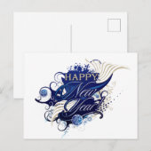 Bonne année Carte postale (Devant / Derrière)