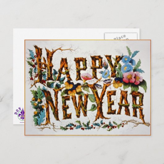 Bonne année ! - Carte postale (Devant / Derrière)