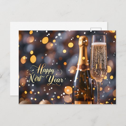 Bonne année Carte postale (Devant / Derrière)