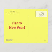 Bonne année Carte postale (Dos)