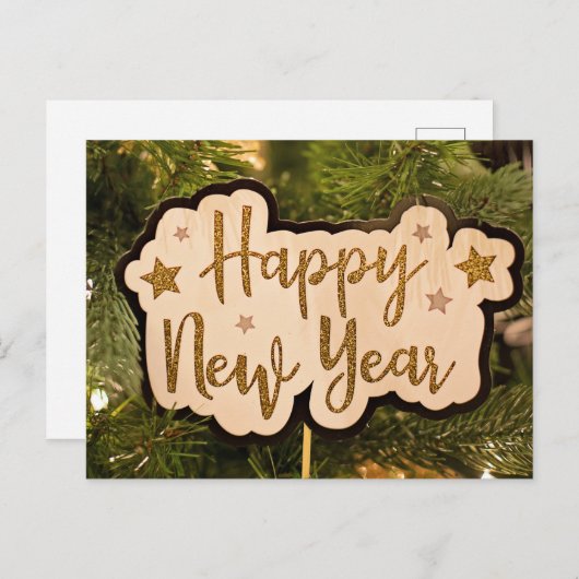 Bonne année Carte postale (Devant / Derrière)