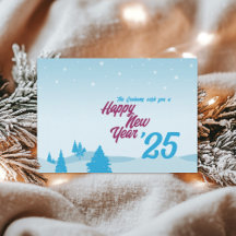 Bonne année Carte postale moderne mignon sans phot