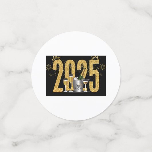 Bonne année - Confetti (Petit recto)