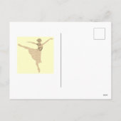 Bonne année Danseur de ballet Art Carte postale (Dos)